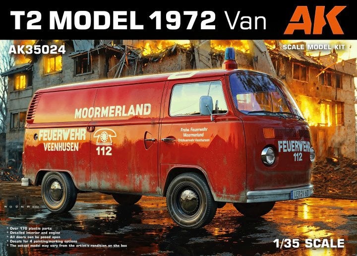 D-350,AK 1-35,NO,AK35024,T2 Model 1972 Van, Overige merken, 1:32 tot 1:50, Overige typen, Nieuw