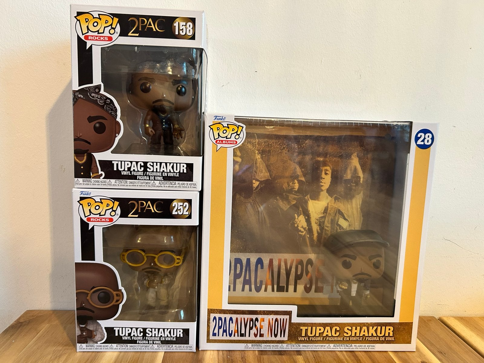 Funko Pop! Tupac Shakur Collectie (3 stuks), Verzamelen, Ophalen of Verzenden, Zo goed als nieuw