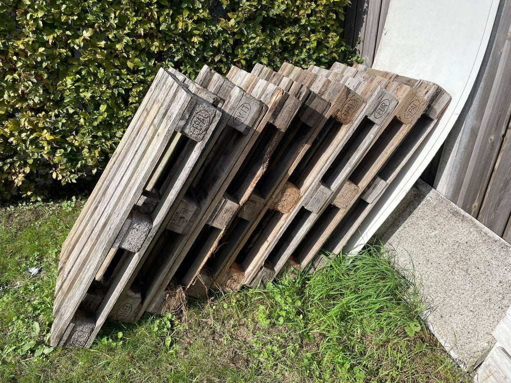 palets, Doe-het-zelf en Verbouw, Ophalen, Gebruikt, Minder dan 25 mm, Pallet