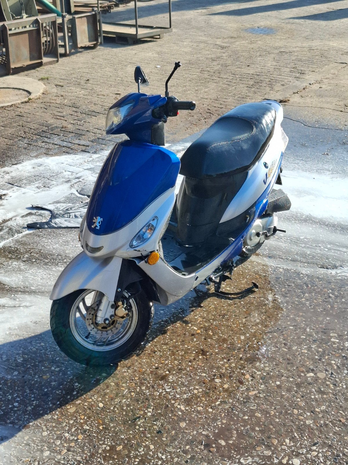 Peugeot V-Clic 50cc - Goed lopend, gele kentekenplaat, Ophalen, Gebruikt, Benzine, Peugeot