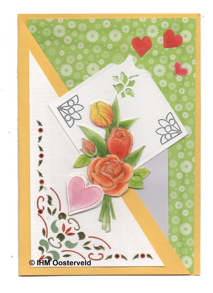 3D Kaart Hobbydots 20  Bloemen, Ophalen of Verzenden, Nieuw, Overige thema's