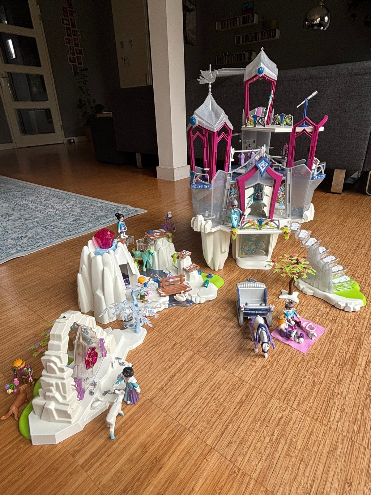 Playmobil Magic IJspaleis (9469) + 3 extra Magic sets, Complete set, Ophalen of Verzenden, Zo goed als nieuw, Kasteel/Fort
