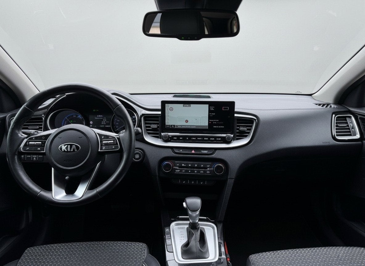 Kia Ceed Sportswagon 1.6 GDI PHEV DynamicPlusLine|SOH 100%|A, Auto's, 8 kWh, Gebruikt, Leder en Stof, Wit