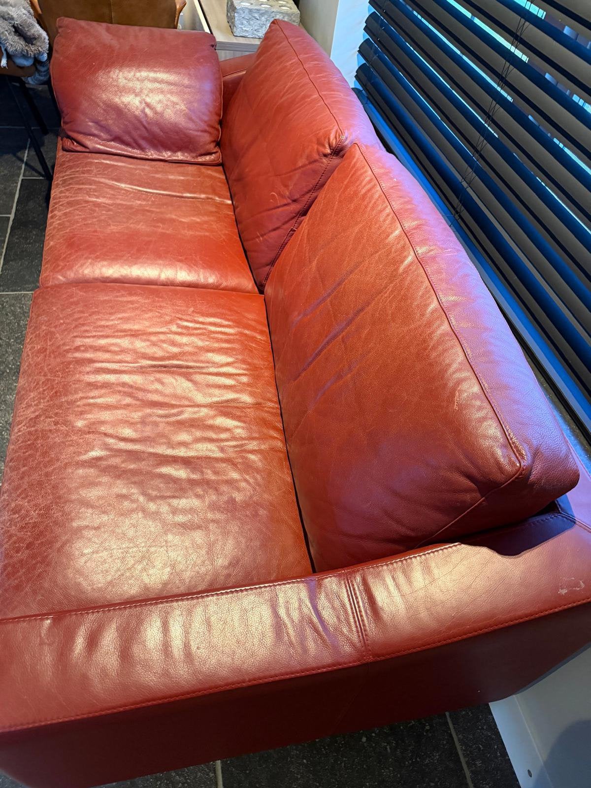 Leolux bank en 2 stoelen, Huis en Inrichting, Ophalen, Gebruikt, Modern strak, Driepersoons