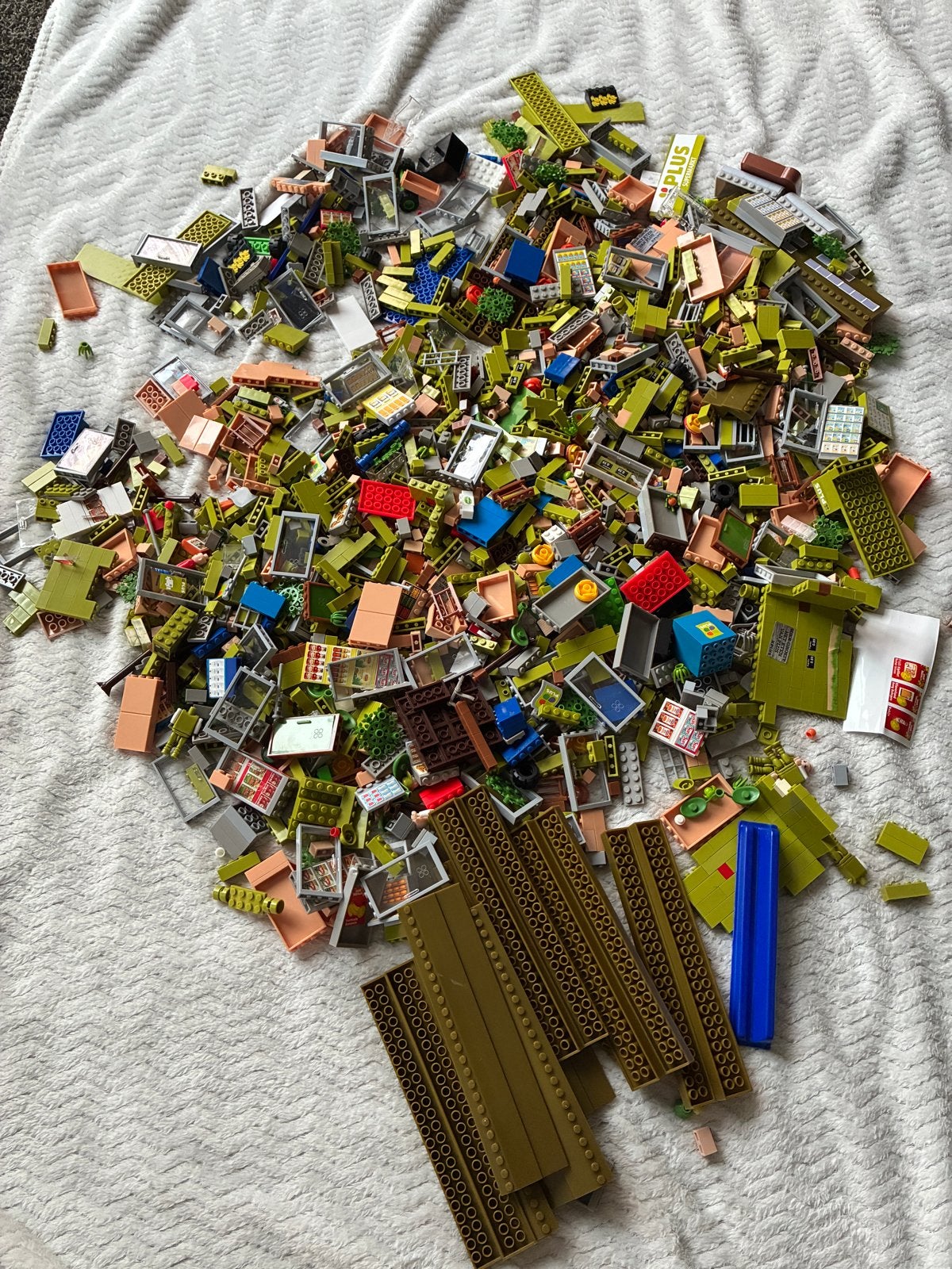 Grote partij Plus “LEGO” bouwstenen met grondplaten, Kinderen en Baby's, Speelgoed | Duplo en Lego, Gebruikt, Lego, Ophalen of Verzenden