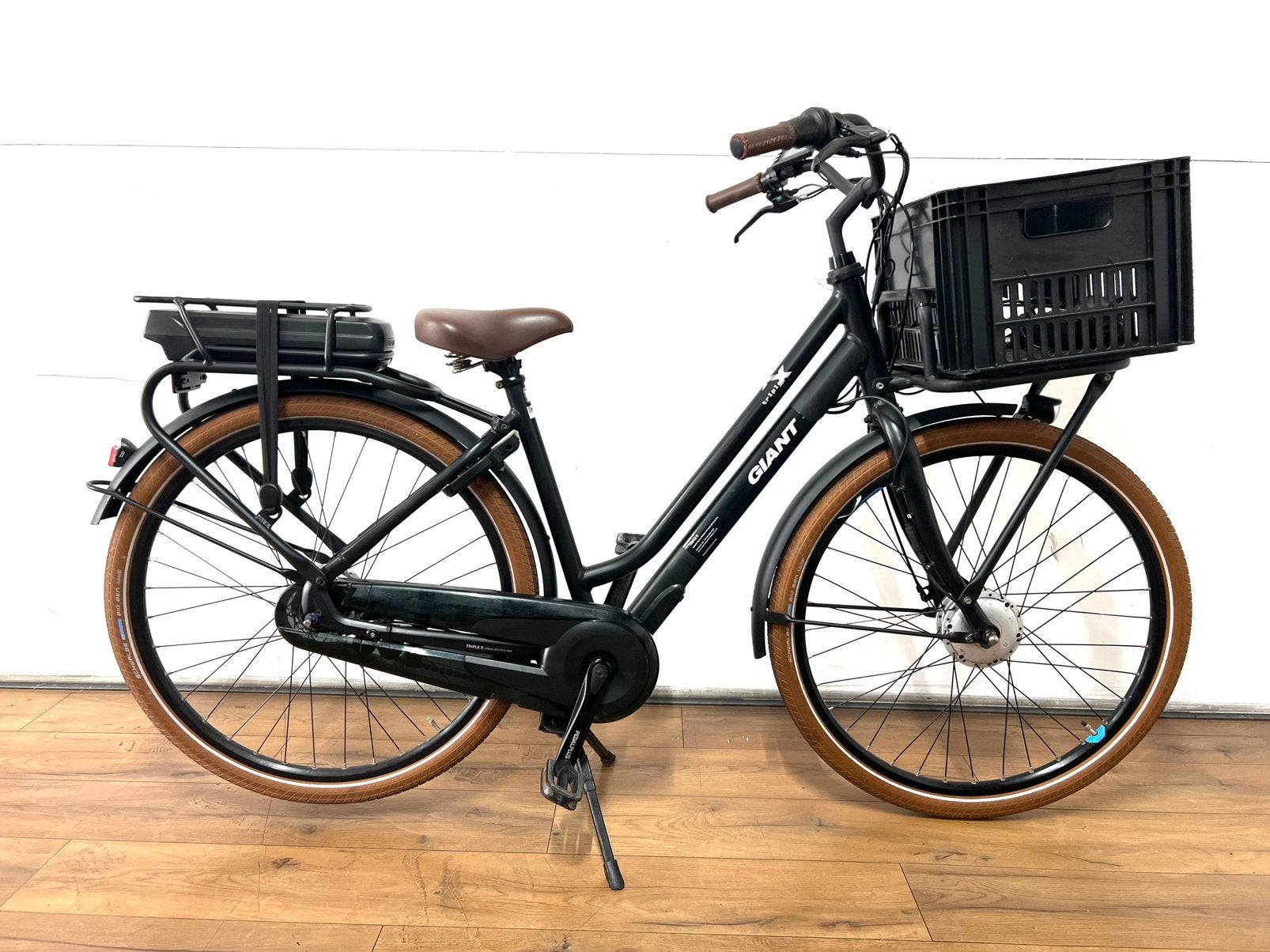 Giant Triple-X Transport Dames Fiets (met nieuw accu), Overige merken, Versnellingen, Ophalen of Verzenden, Zo goed als nieuw