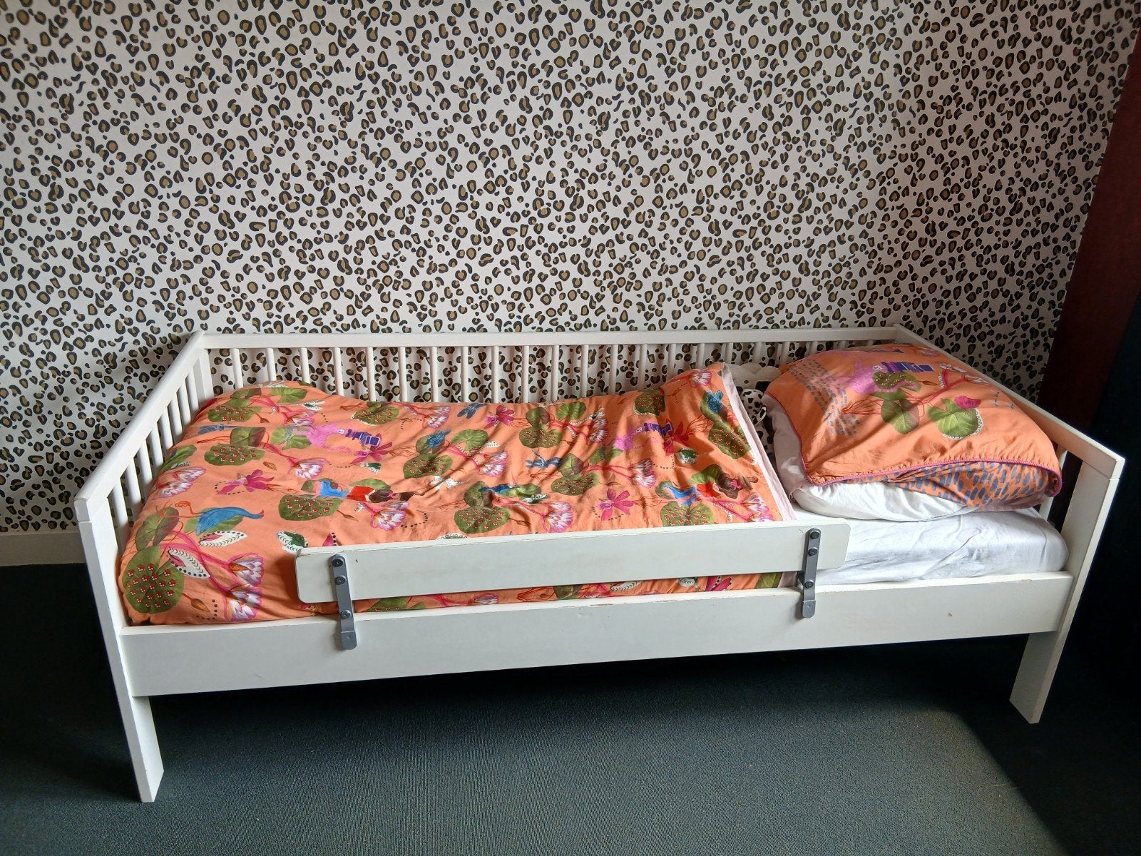 Leuk peuterbed. EXCL BEDDENGOED., Ophalen, Gebruikt, 70 tot 85 cm, 140 tot 160 cm