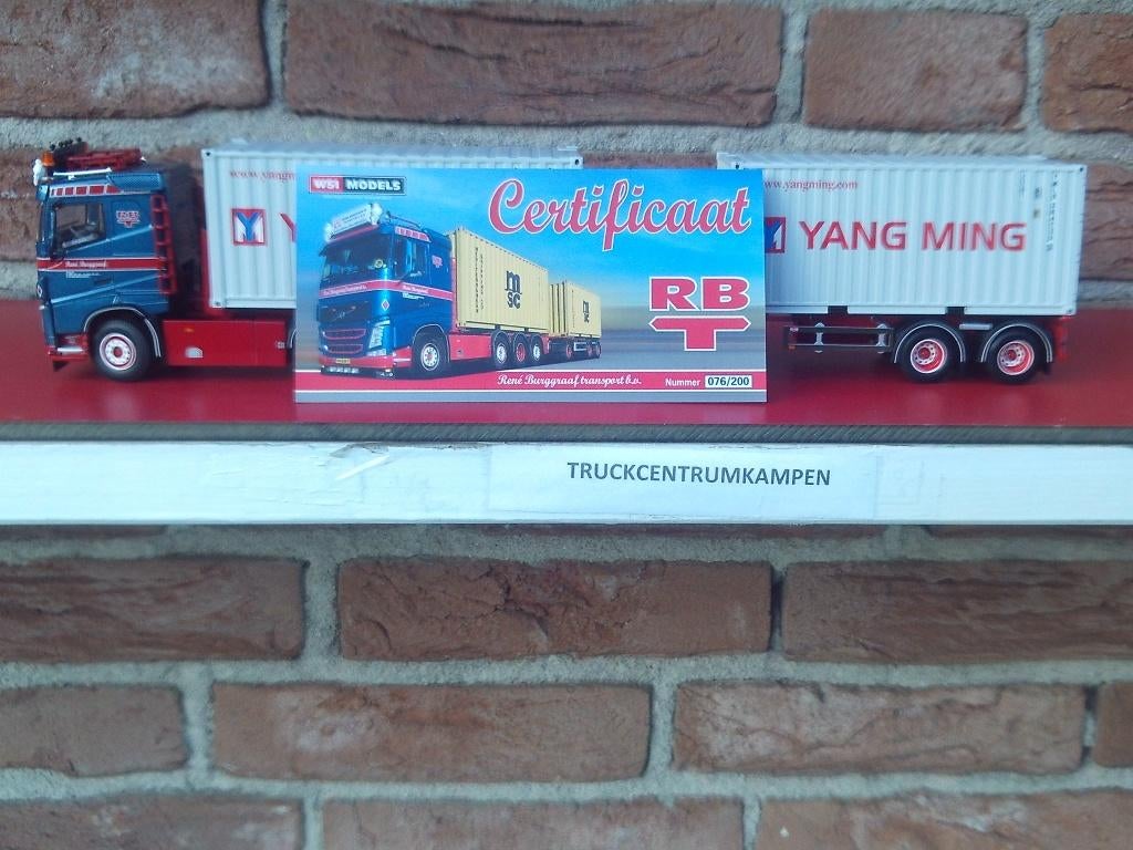 WSI  Volvo  FH4  Sleeper  Cab  van  Rene  Burggraaf., Ophalen of Verzenden, Nieuw, Bus of Vrachtwagen, Wsi