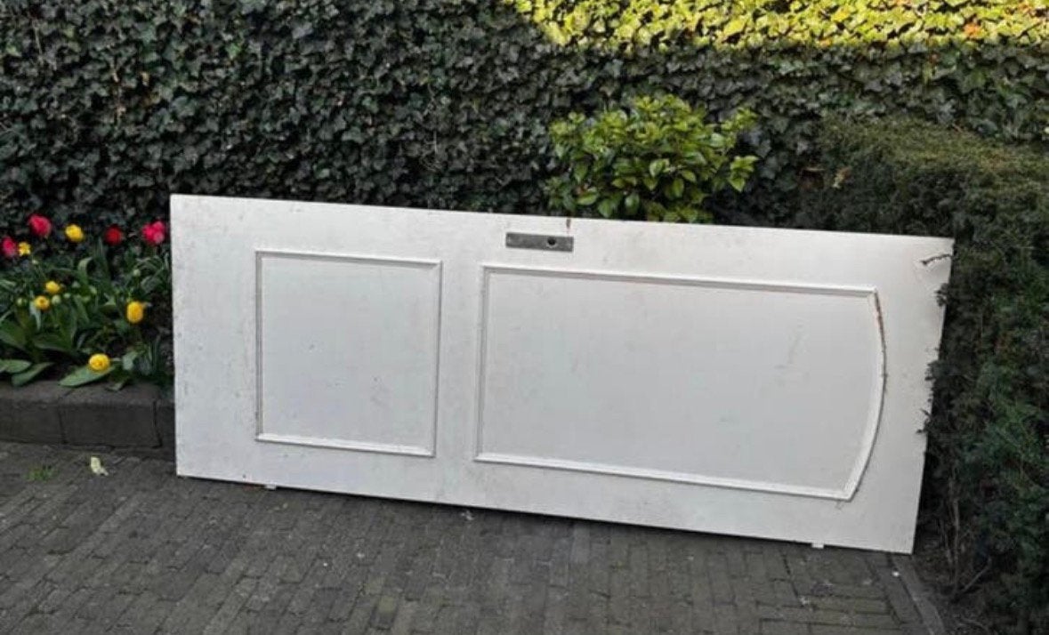Witte binnendeur, Doe-het-zelf en Verbouw, Deuren en Horren, Ophalen, Gebruikt, 80 tot 100 cm, Binnendeur