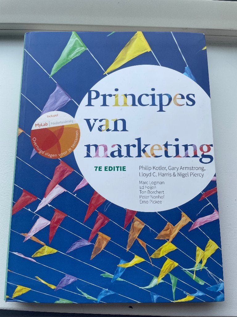 Principes van marketing 7e editie, Boeken, Ophalen of Verzenden, Zo goed als nieuw, Philip Kotler, Gary Armstrong, Lloyd C. Harris & Nigel Piercy