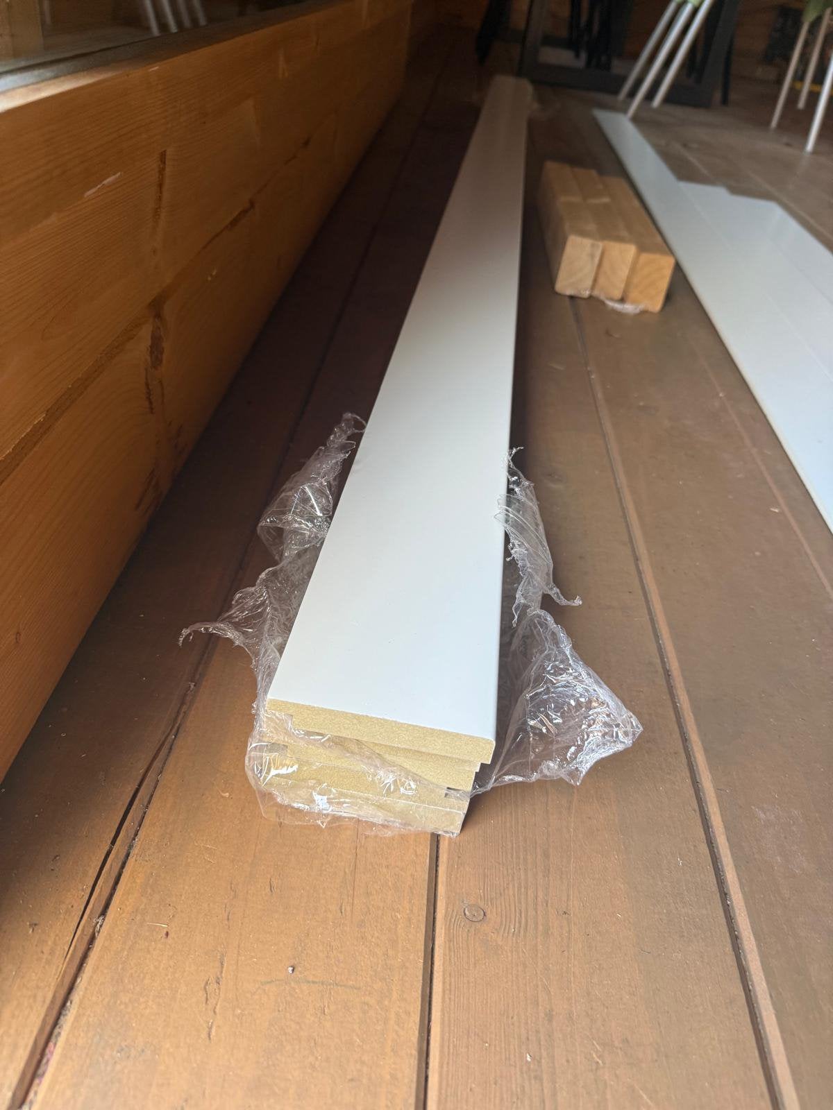 Plinten RAL9010 gelakt, Doe-het-zelf en Verbouw, Ophalen, Zo goed als nieuw, Mdf, 200 tot 250 cm