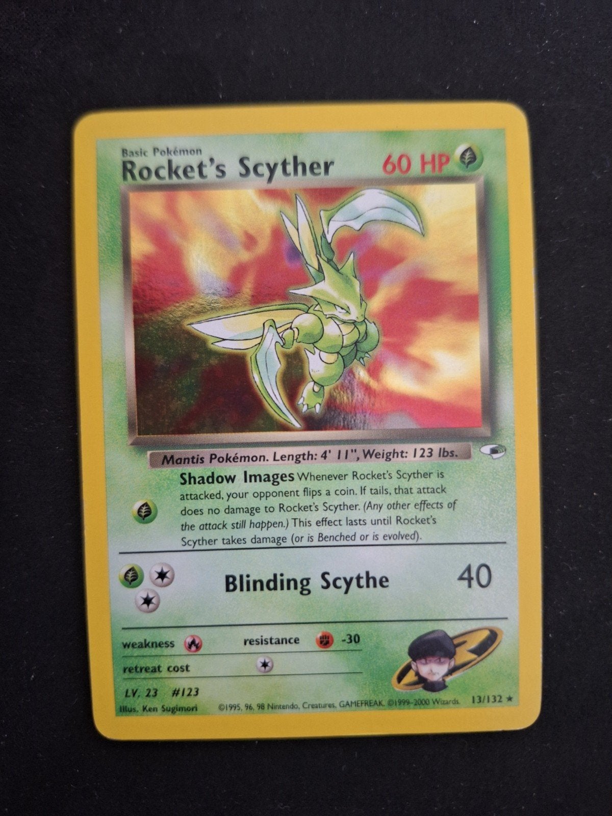 Rocket's Scyther - gym heroes, Ophalen of Verzenden, Zo goed als nieuw