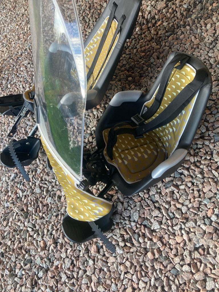 Fietsstoeltje voor en achter, Ophalen of Verzenden, Gebruikt, Voetsteuntjes, BoBike