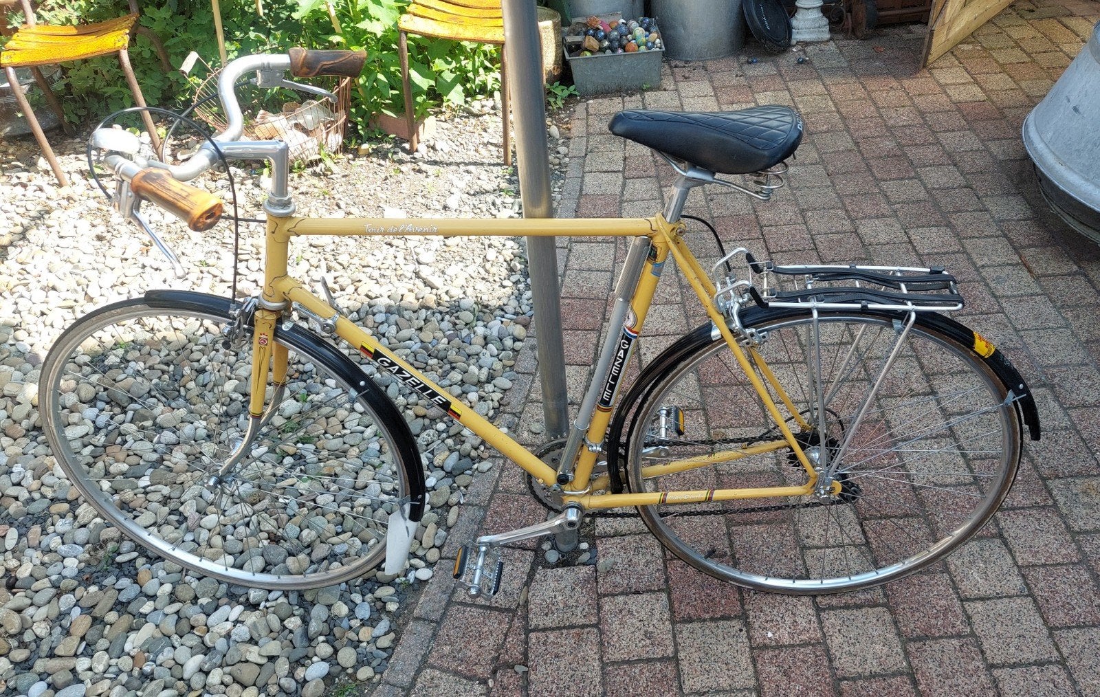 Vintage Gazelle Tour de L'avenir framemaat 59,5., Ophalen, Gebruikt, 10 tot 15 versnellingen, Velgrem