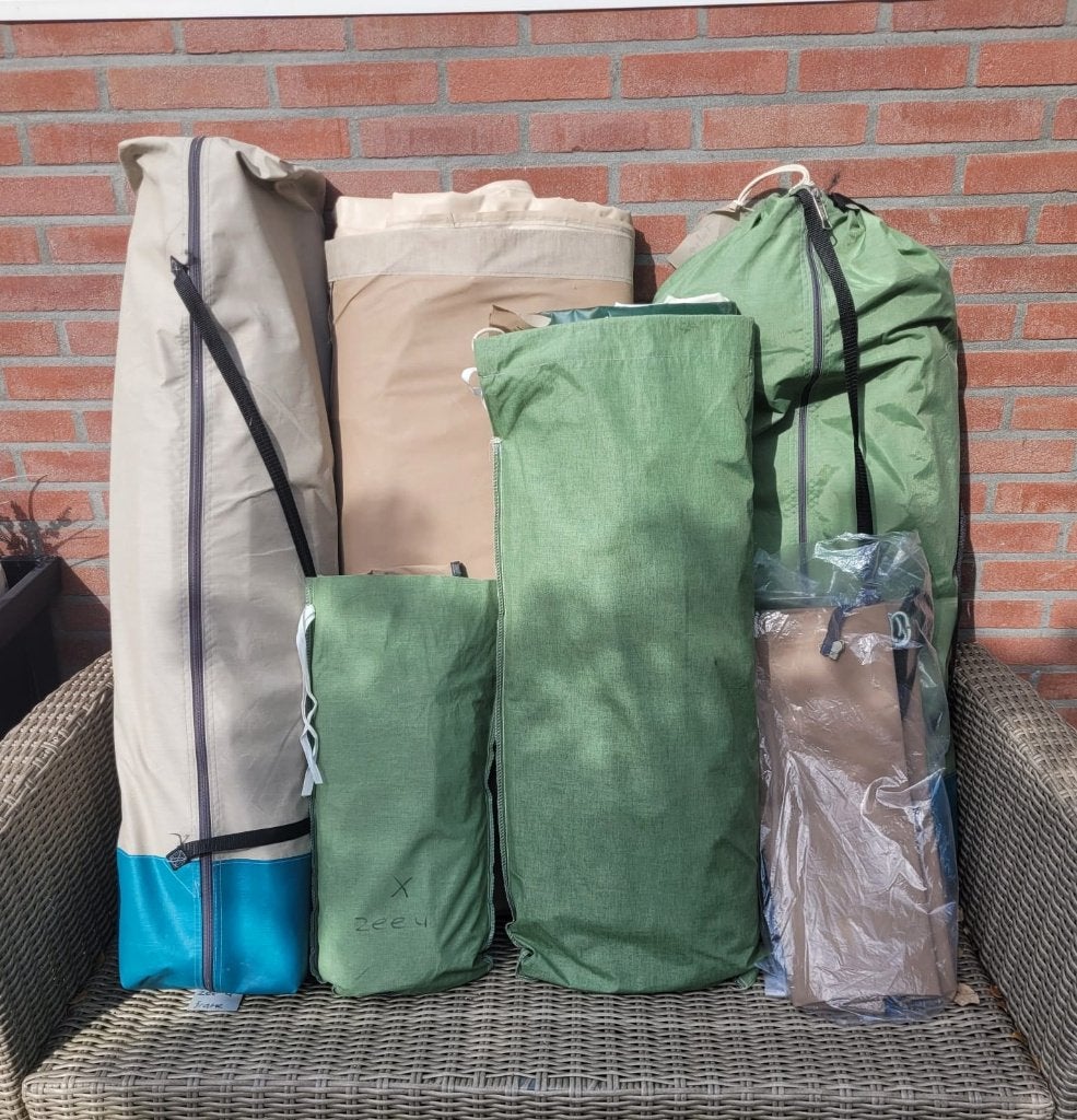 Falco Zeearend 4 Tunneltent, Caravans en Kamperen, Tenten, Ophalen, Gebruikt, Tot en met 4