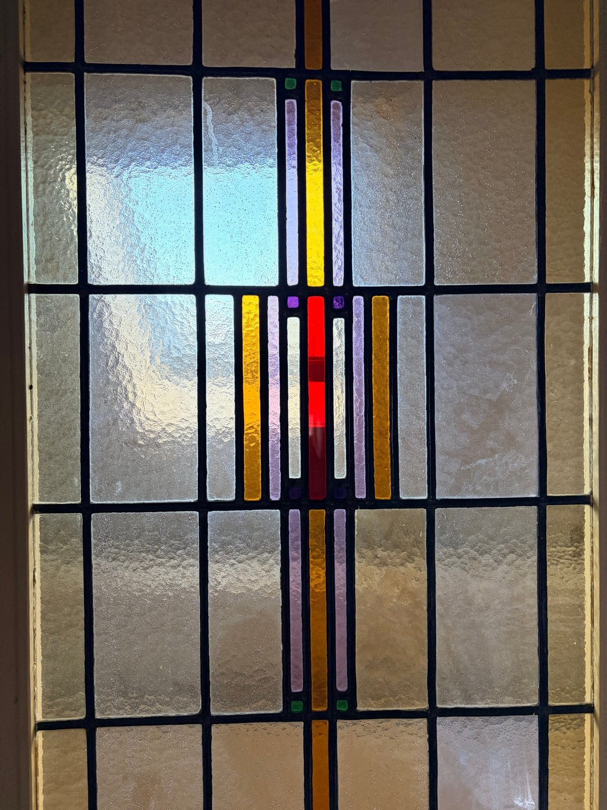 Prachtige deur met glas in lood raam, Ophalen, Gevelraam of Ruit, Gebruikt, Glas in lood