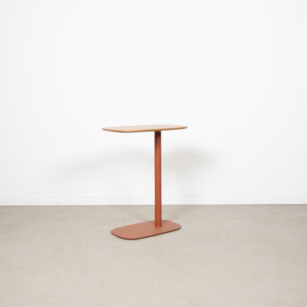 Haworth Pip Bijzettafel Hout - Oranje, Niet ingevuld, Minder dan 55 cm, Niet ingevuld, Zo goed als nieuw