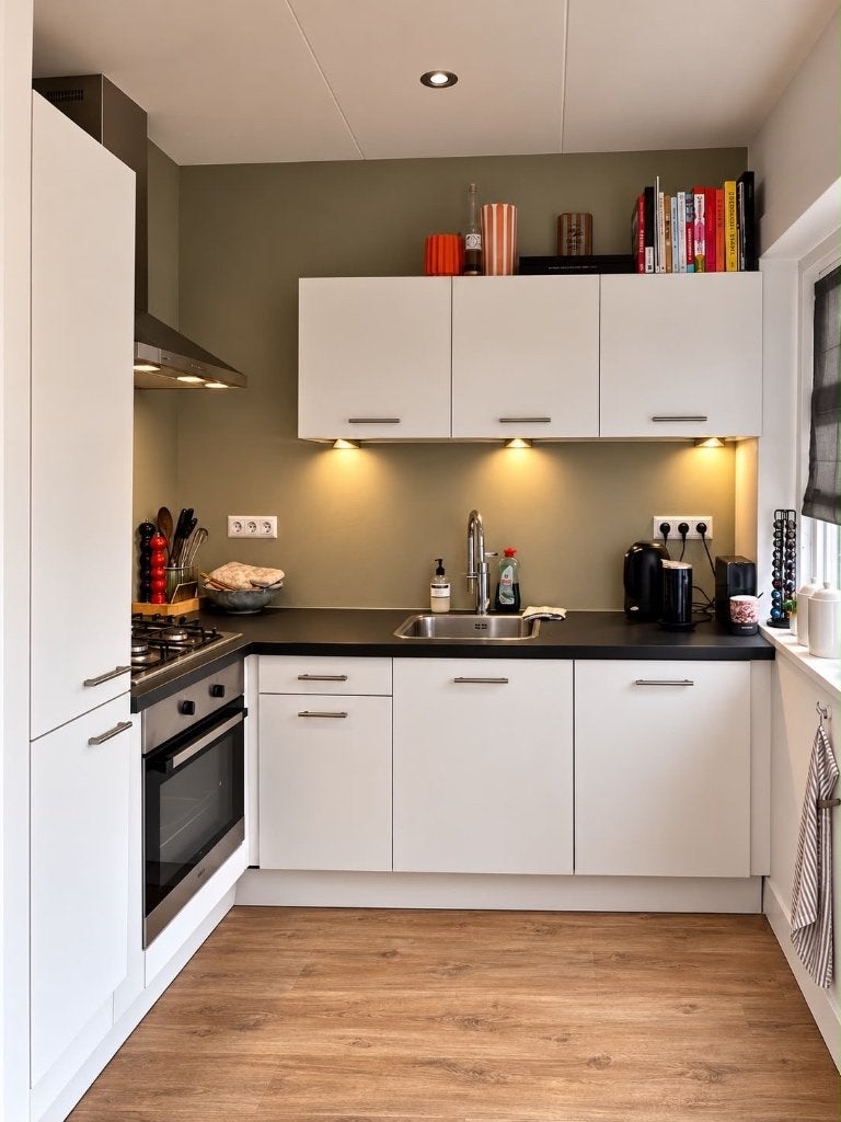 Complete keuken gebruikt, Huis en Inrichting, Keuken | Complete keukens, Ophalen, Gebruikt, Wit, Hoekkeuken