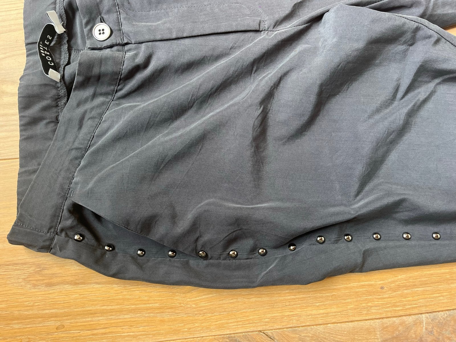 Costes soepel vallende broek met studs, Maat 38/40 (M), Ophalen of Verzenden, Zo goed als nieuw, Grijs