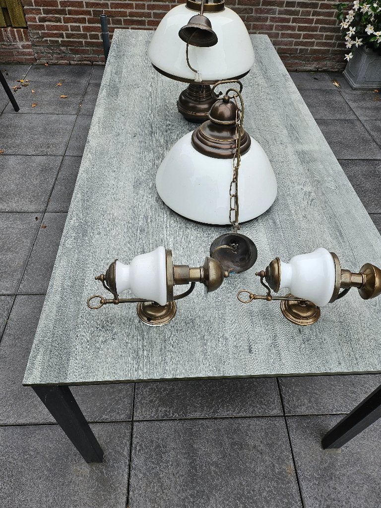 Lampen set, Gebruikt, E27 (groot), Glas, Ophalen