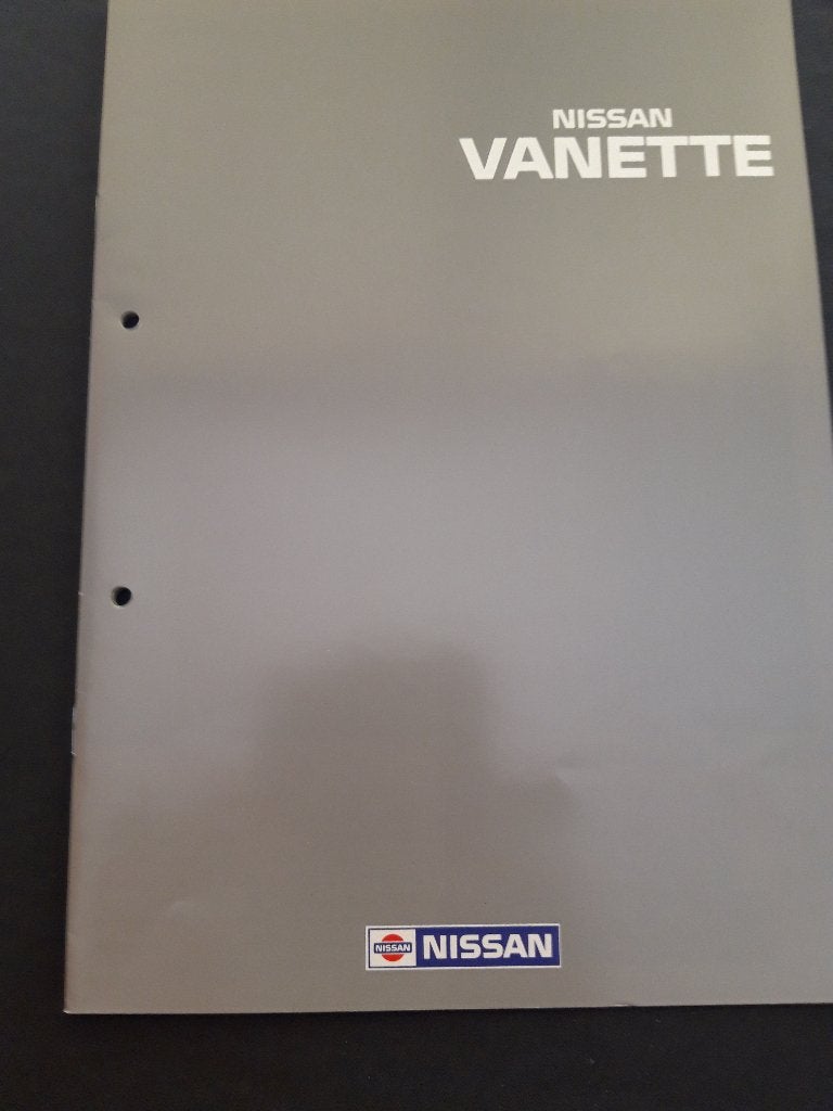 Folder Nissan Vanette bestelauto 1992 NL, Ophalen of Verzenden, Zo goed als nieuw, Nissan