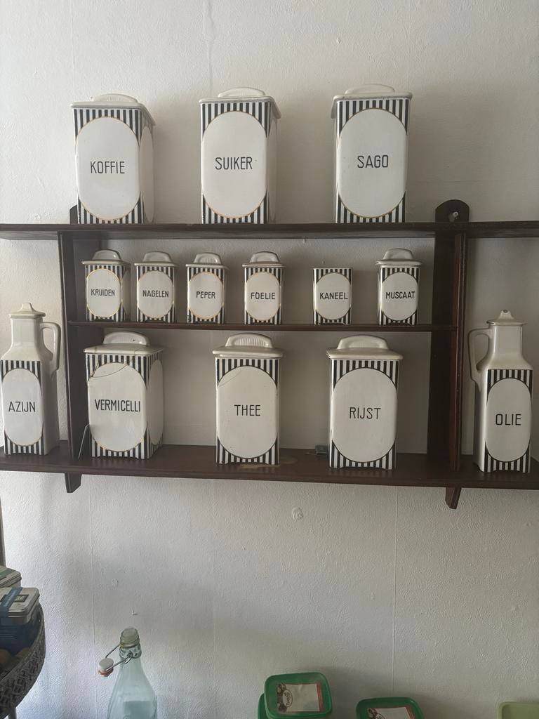 Zeer zeldzaam compleet Kruidenrek firma Colditz, Antiek en Kunst, Ophalen of Verzenden