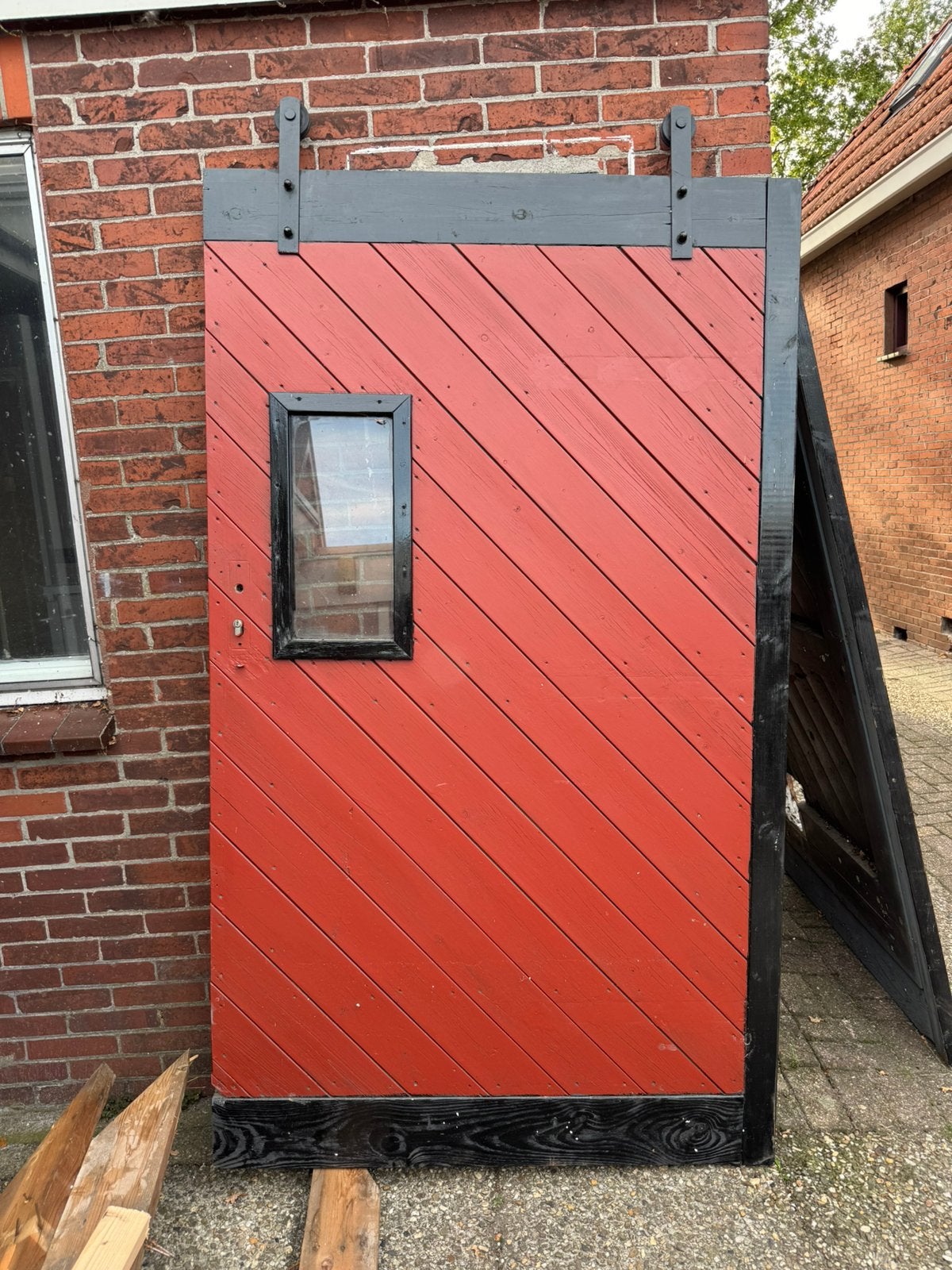 Schuur deuren schuifdeur klapdeur houten deur, Ophalen of Verzenden, Zo goed als nieuw