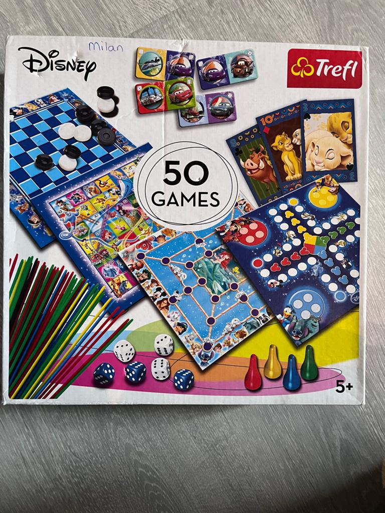 Disney Trefli 50 Spellen Collectie - Bordspellen & Kaartspel, Hobby en Vrije tijd, Gezelschapsspellen | Bordspellen, Gebruikt