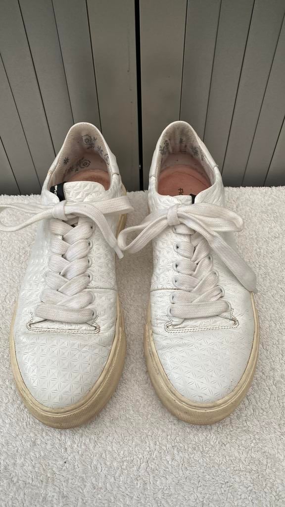 Floris van Bommel sneakers 41 wit leder, Wit, Ophalen of Verzenden, Sneakers of Gympen, Gedragen