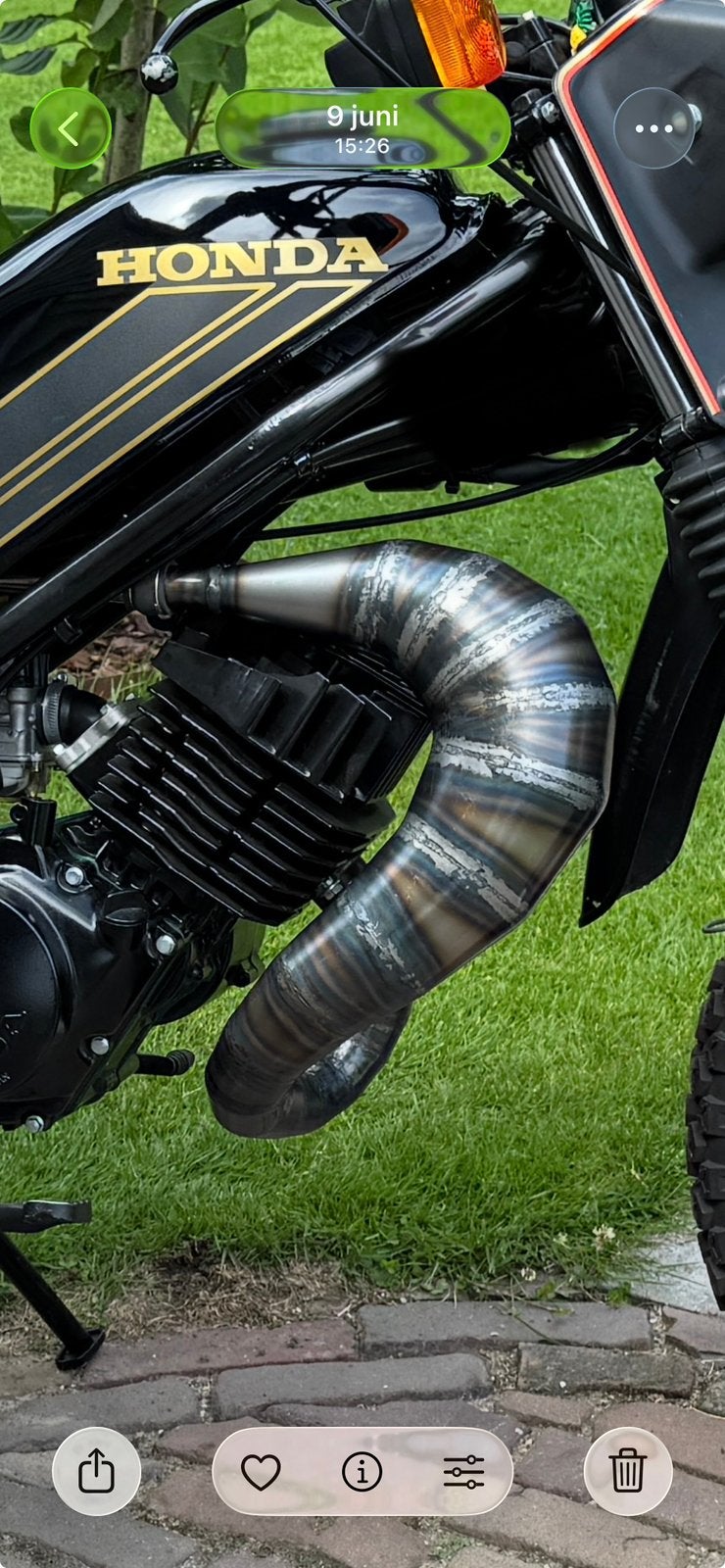 Honda mt handgemaakte uitlaat, Ophalen, Zo goed als nieuw, Uitlaat