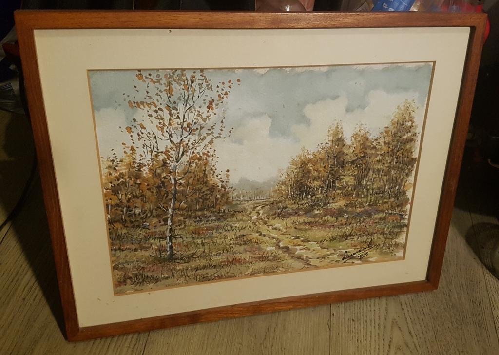 Foto's aan de muur, schilderaje, Ophalen
