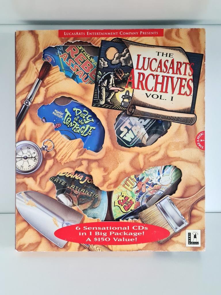 The LucasArts Archives: Vol. I - PC Big Box, Spelcomputers en Games, Avontuur en Actie, 1 speler, Ophalen of Verzenden, Zo goed als nieuw