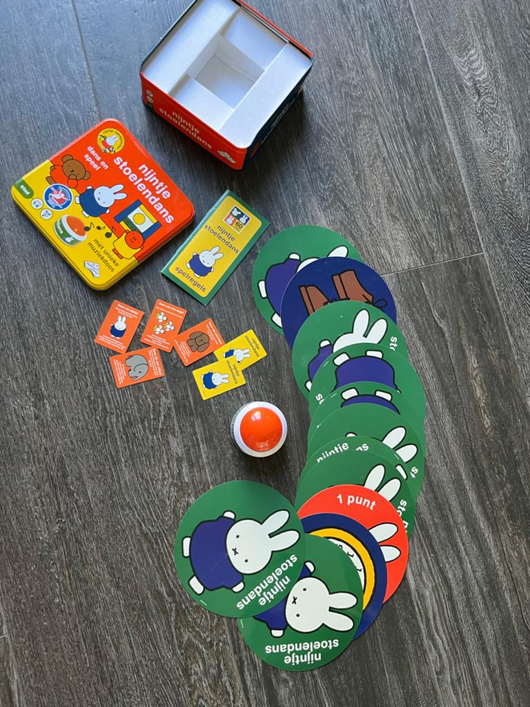 Nijntje Stoelendans Spel - Compleet in Blikken Doos, Ophalen, Gebruikt, Jongen of Meisje