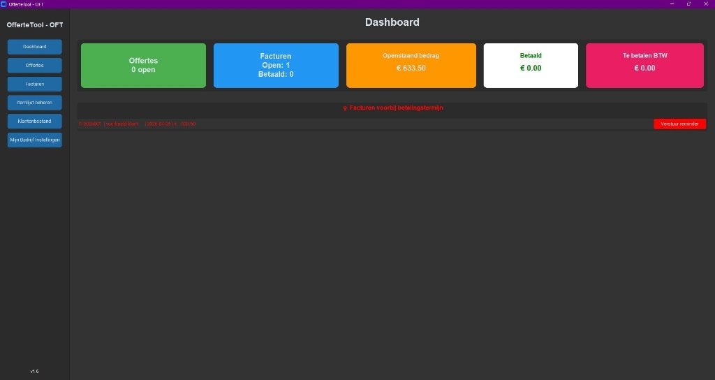 Offerte/facturatiesoftware, broncode en voll. eigendomsrecht, Verzenden