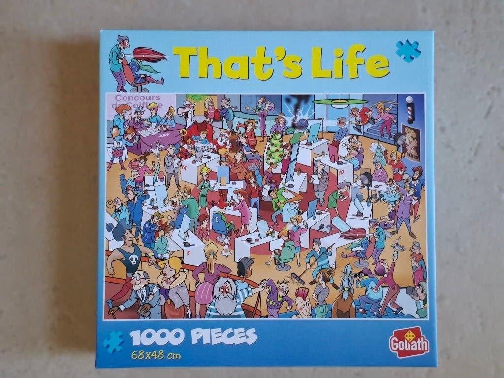 That's Life puzzel 1000 stukjes, Hobby en Vrije tijd, Denksport en Puzzels, Ophalen of Verzenden, 500 t/m 1500 stukjes, Zo goed als nieuw