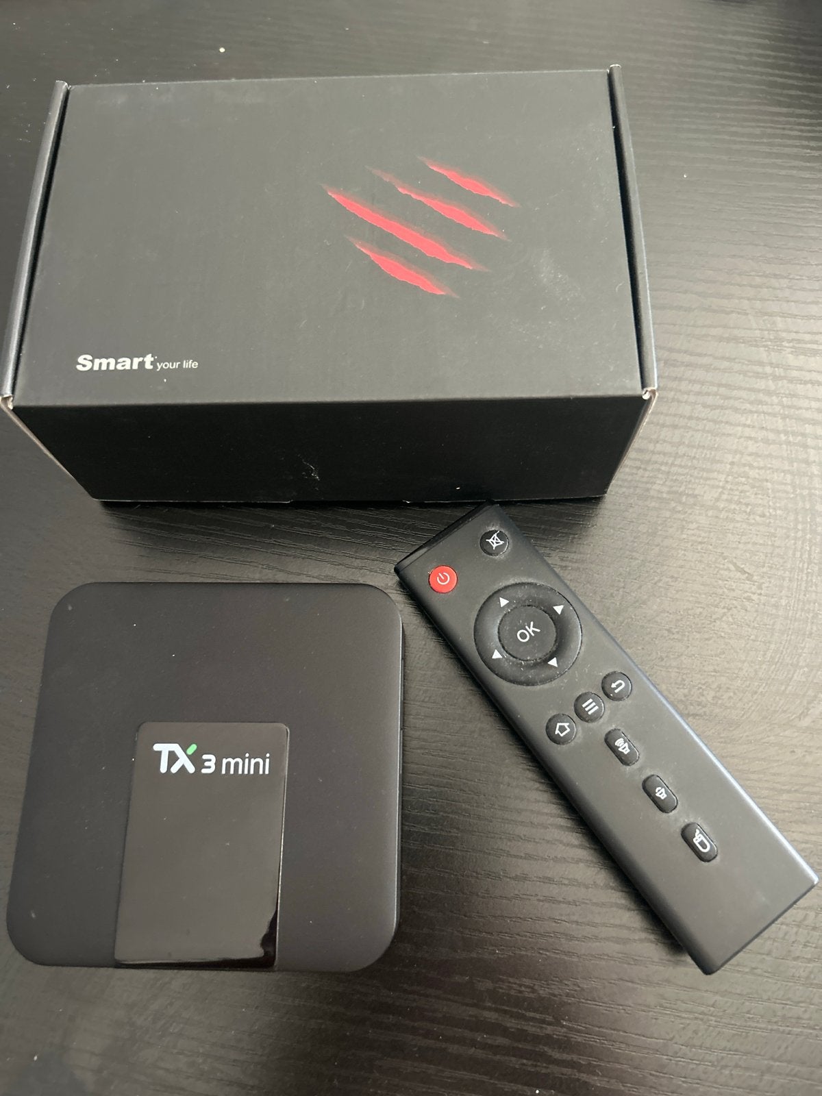 TX3 mini Smart TV Box Android met afstandsbediening, Ophalen, Gebruikt, HDMI, Zonder harde schijf