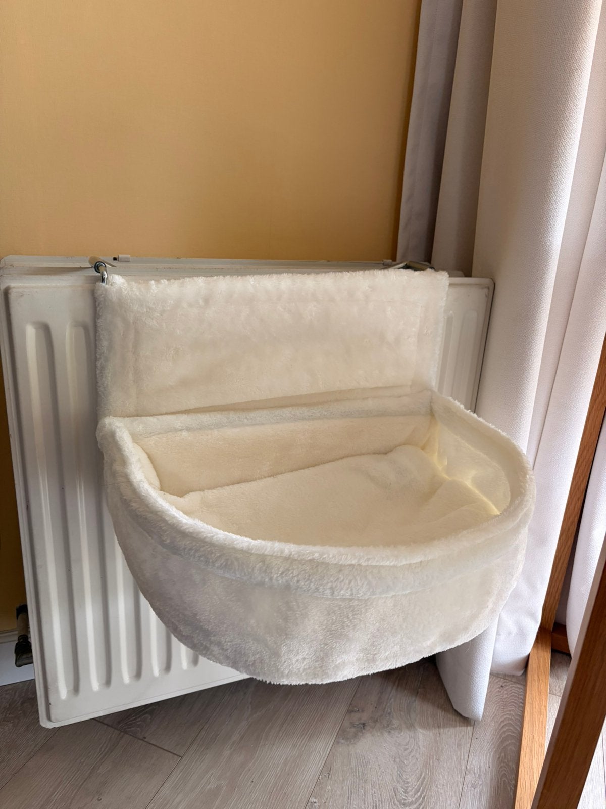 Katten hang mand radiator wit fleece, Dieren en Toebehoren, Ophalen, Nieuw, Pluche