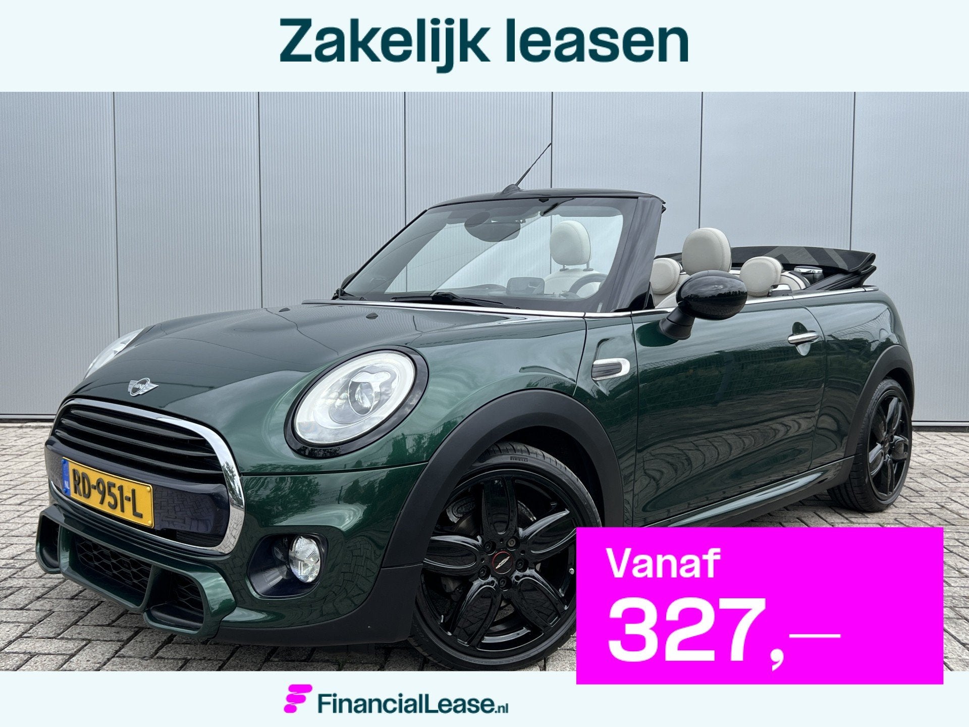 MINI Cooper Cabrio 1.5 136 pk Automaat JCW Navigatie Head-Up, 136 pk, Gebruikt, 4 stoelen, Bedrijf