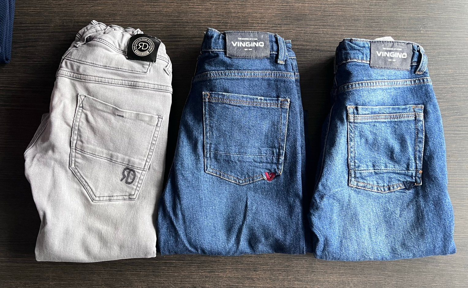 3x jeans maat 152 - 2x Vingino / 1x Retour, Kinderen en Baby's, Ophalen of Verzenden, Zo goed als nieuw, Jongen, Broek