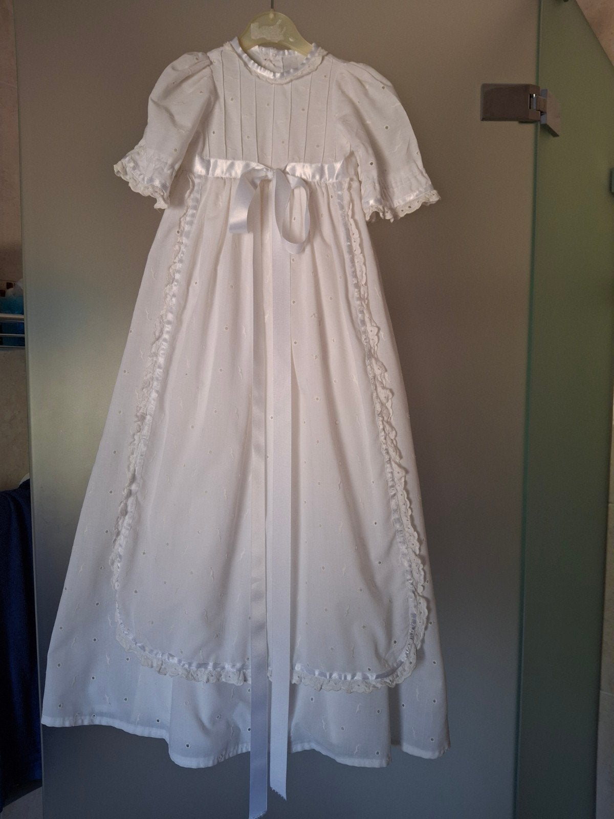 Prachtige Witte Doopjurk met Kant en Lint, Kinderen en Baby's, Ophalen of Verzenden, Zo goed als nieuw, Onbekend, Jongetje of Meisje