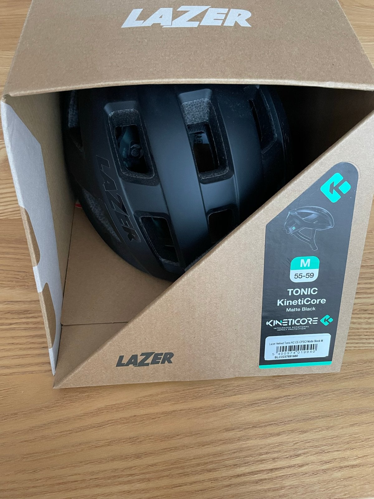 Lazer Tonic KinetiCore Fietshelm - Mat Zwart - Maat M, Ophalen of Verzenden, Nieuw, M, Heer of Dame