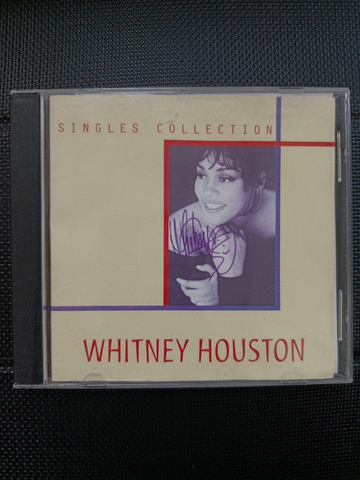 Whitney Houston - Singles Collection CD (Gesigneerd), Gebruikt, Pop, Ophalen of Verzenden, Verzamelalbum