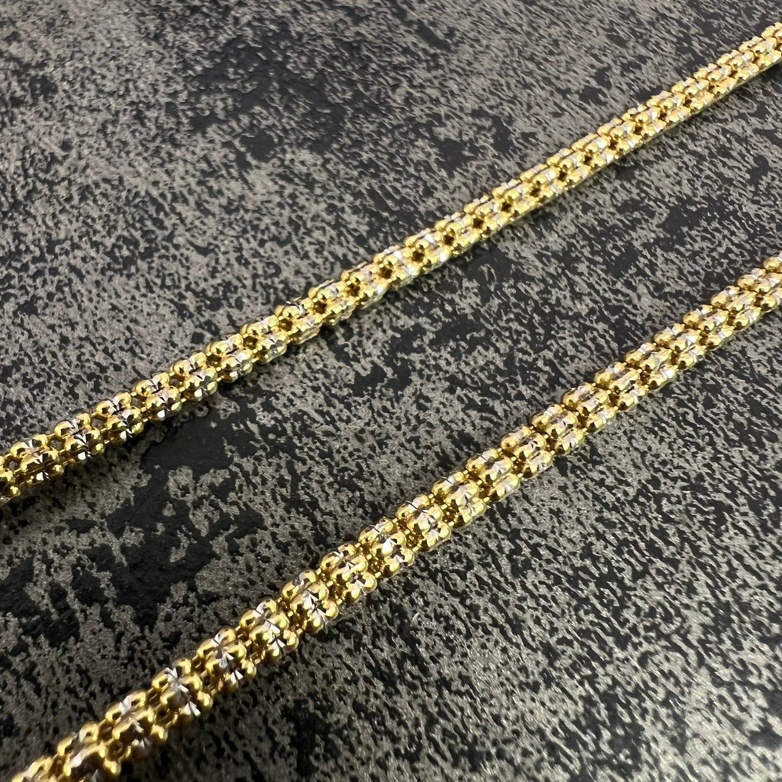 14k gouden ketting nieuw schakel italy, Ophalen of Verzenden, Nieuw