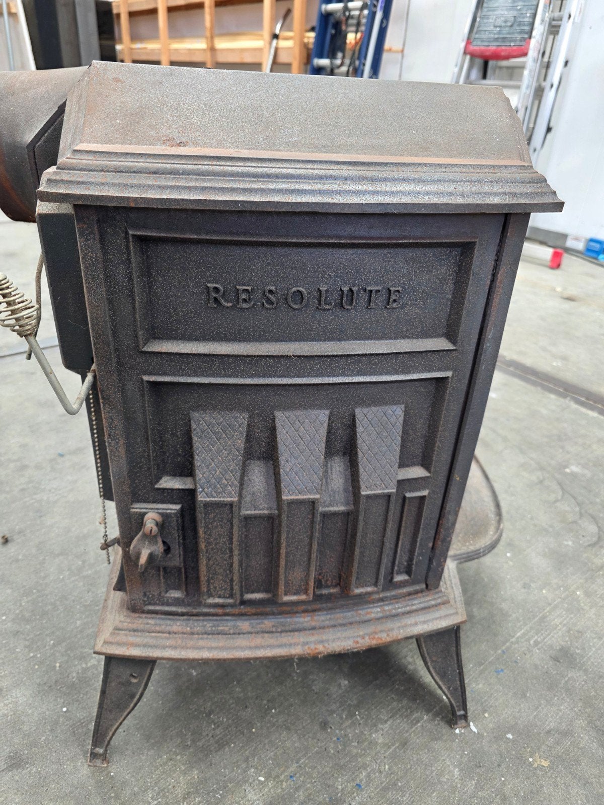 Antieke Vermont Castings Resolute Houthaard - Opknapper, Ophalen
