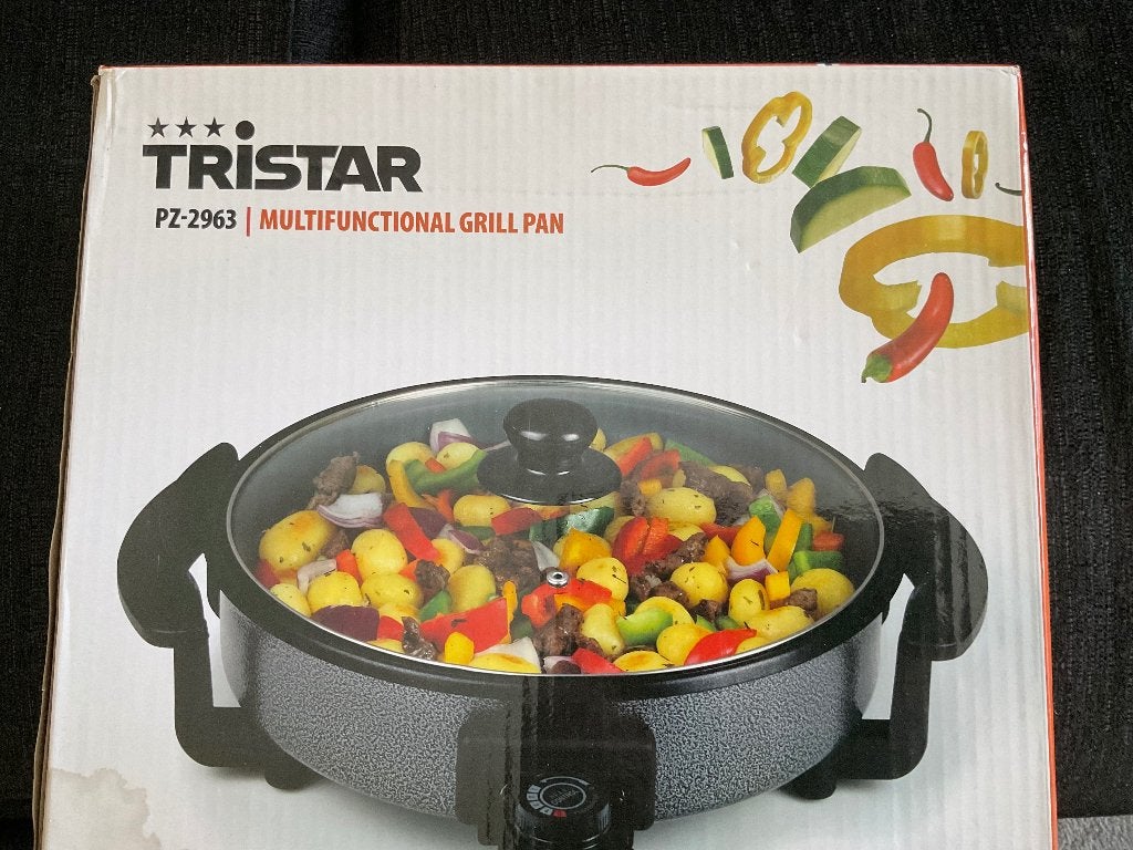 TriStar multifunctionele grill pan nieuw !, Huis en Inrichting, Keuken | Potten en Pannen, Ophalen, Nieuw, Gietijzer