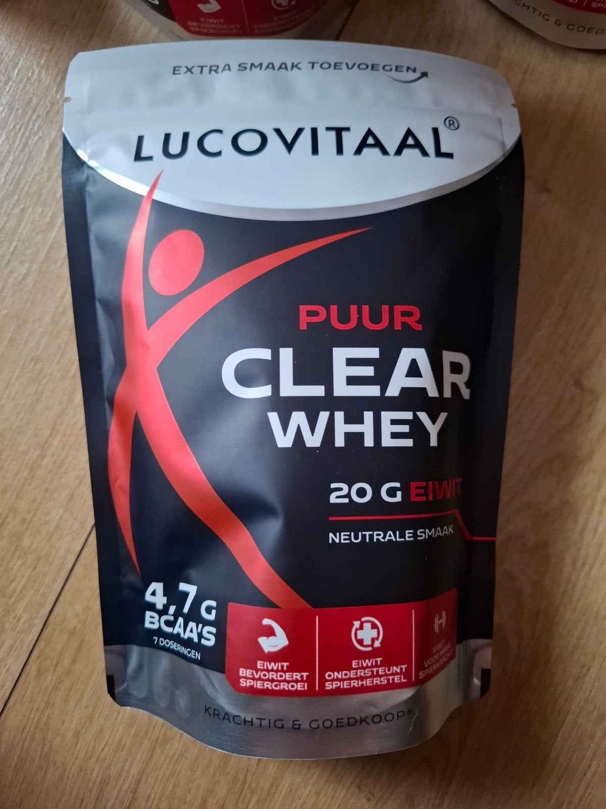 Lucovitaal Clear Whey eiwitpoeder, Ophalen of Verzenden, Nieuw, Poeder of Drank