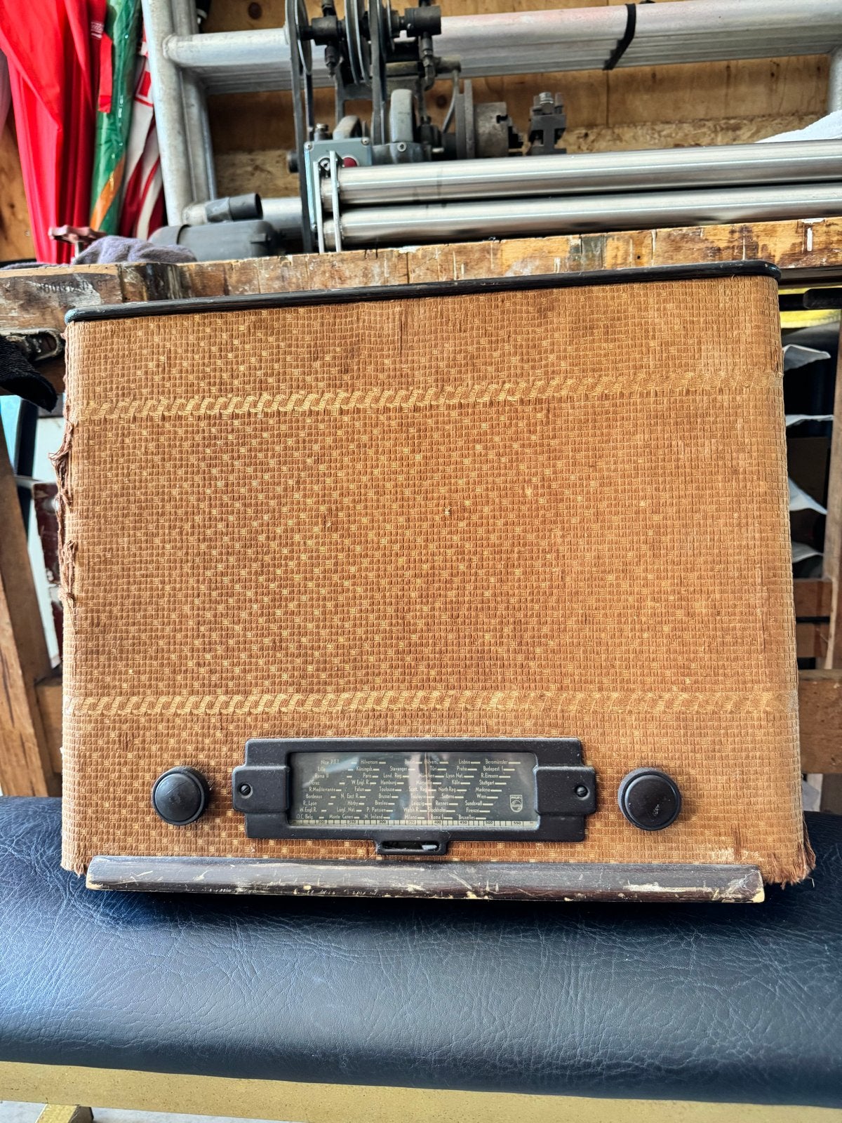 Vintage Philips buizenradio - Jaren '50, Antiek en Kunst, Ophalen