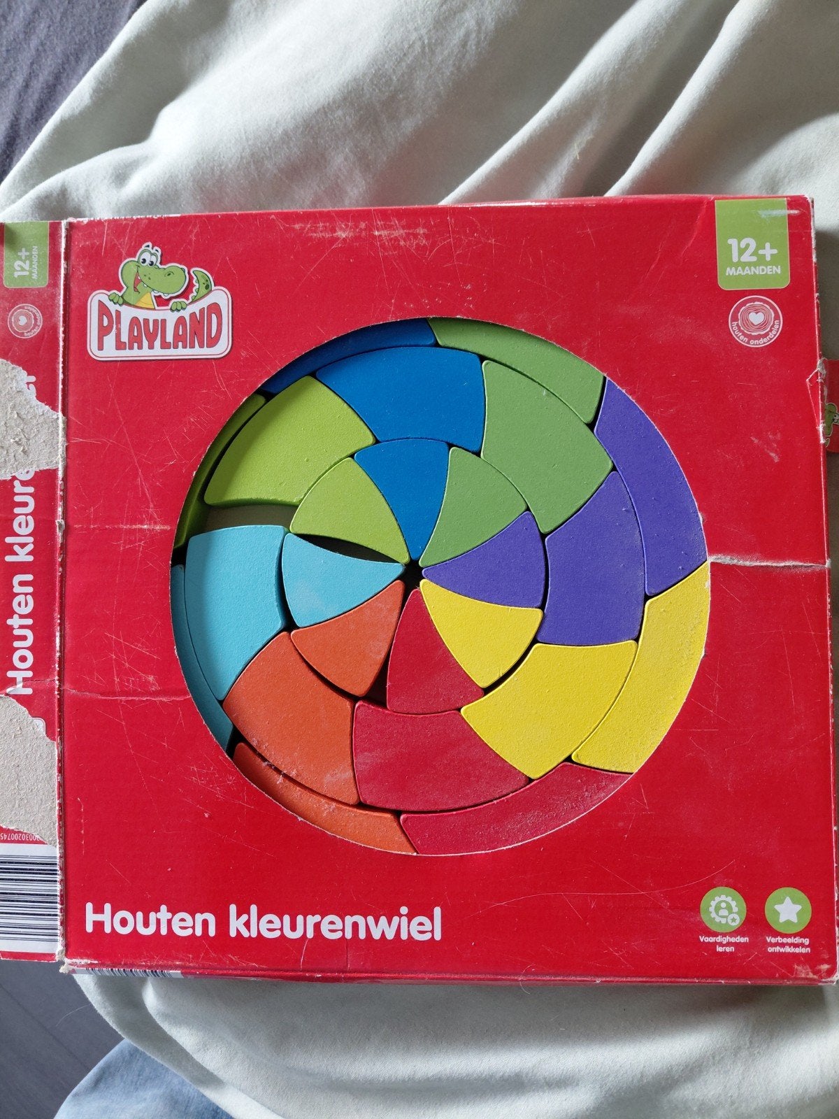 Playland Houten Kleurenwiel - Educatief Speelgoed, Ophalen of Verzenden, Zo goed als nieuw, Overige typen