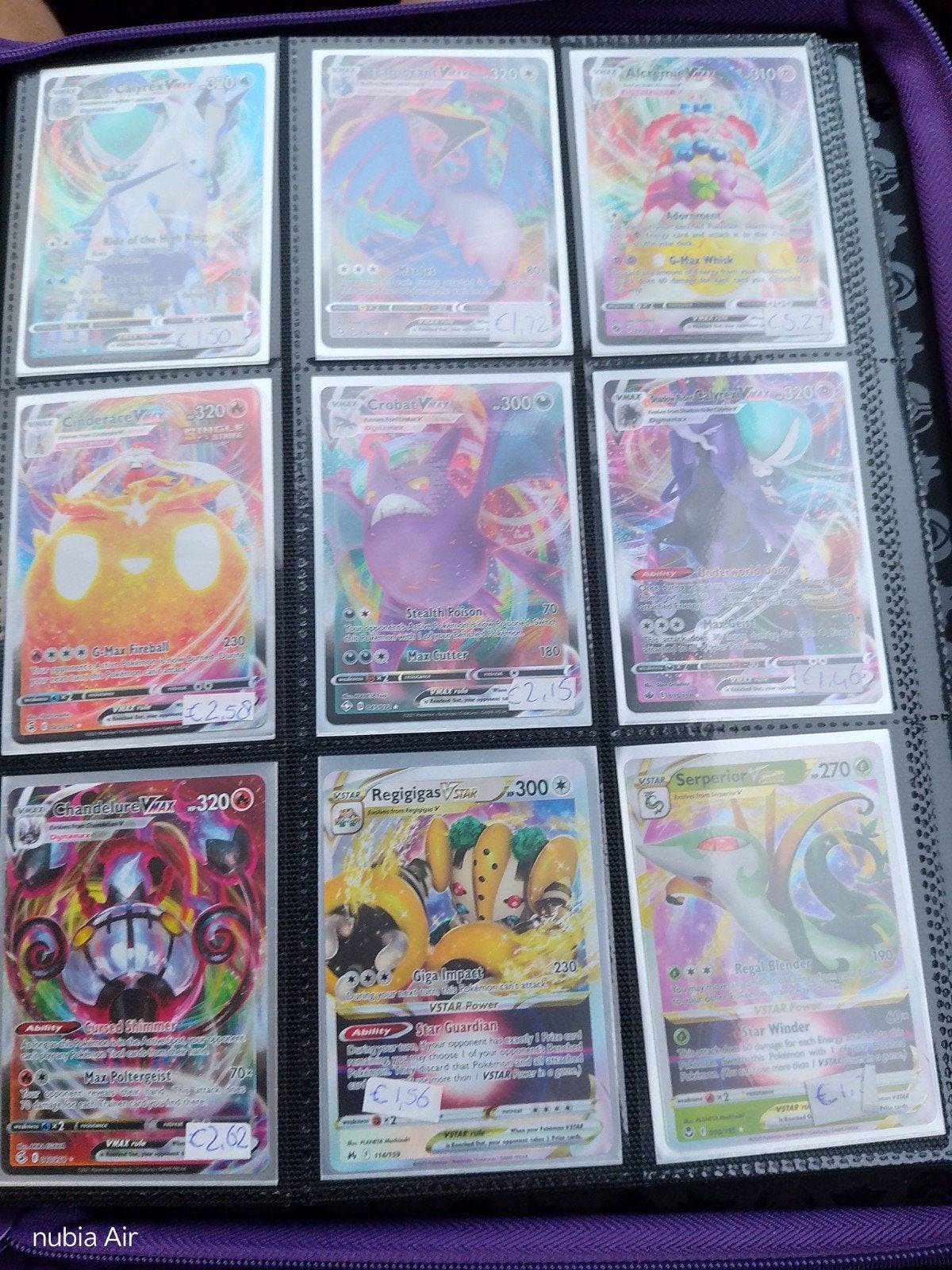 Pokémon kaarten VMAX/VSTAR - Zeldzame collectie, Ophalen of Verzenden, Zo goed als nieuw, Meerdere kaarten, Foil