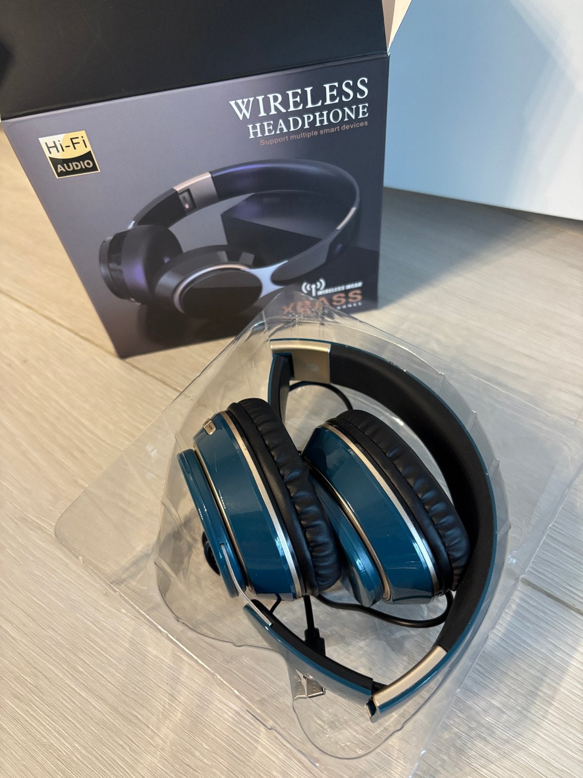 Draadloze Over-ear Koptelefoon - Nieuw in Doos, Audio, Tv en Foto, Koptelefoons, Nieuw, Over-ear, Overige merken, Blauw, Bluetooth